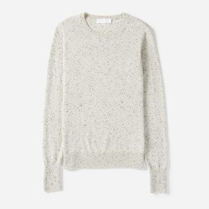 Everlane Cashmere Crew in Frost Donegal, sz Small